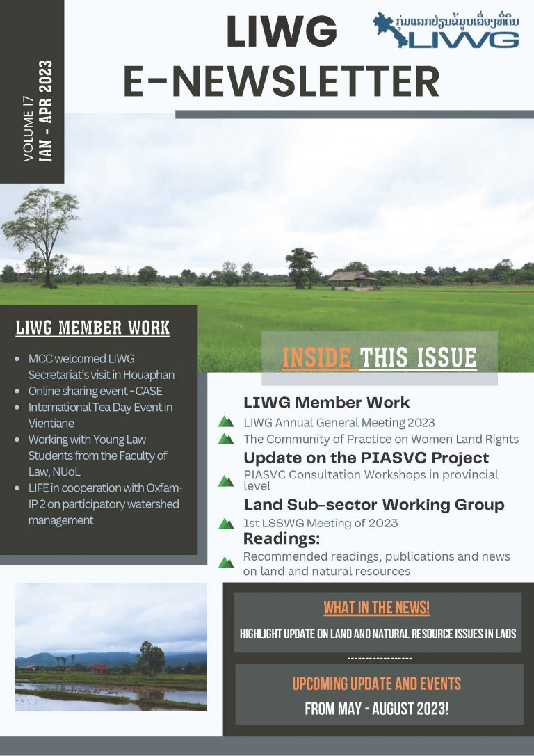 LIWG Newsletter Volume of January – April 2023